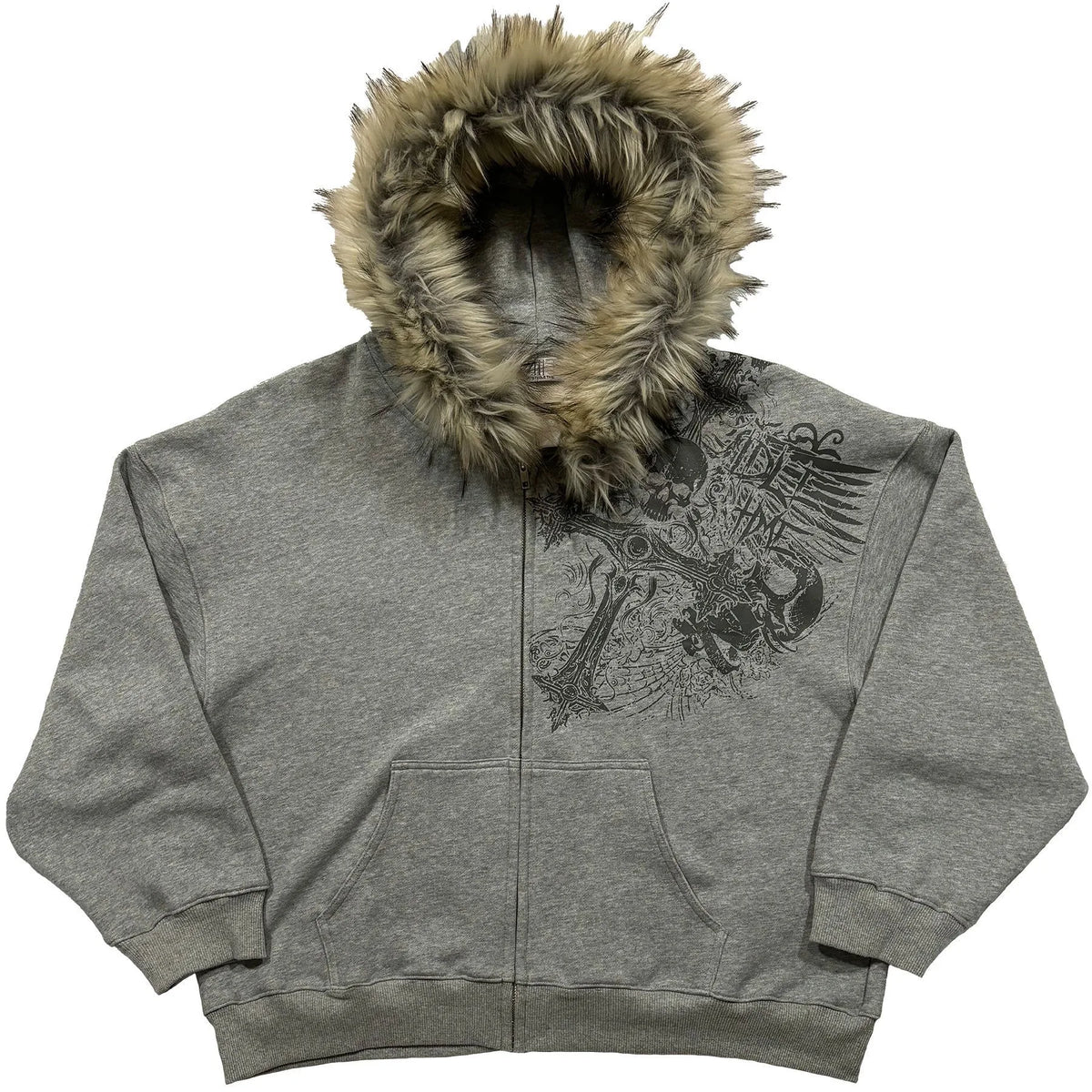 Archival Fuax Fur Zip-up