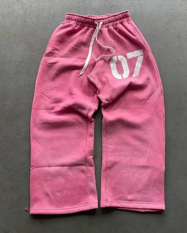 Red Leopard "Double-waisted" Sweats