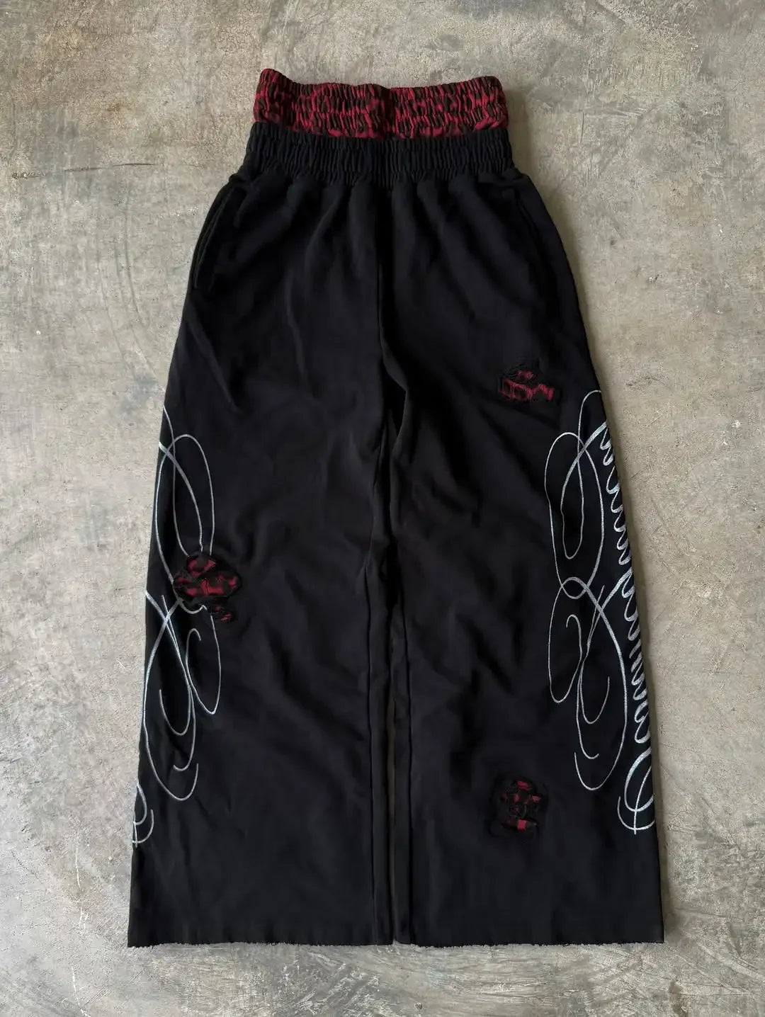 Red Leopard "Double-waisted" Sweats