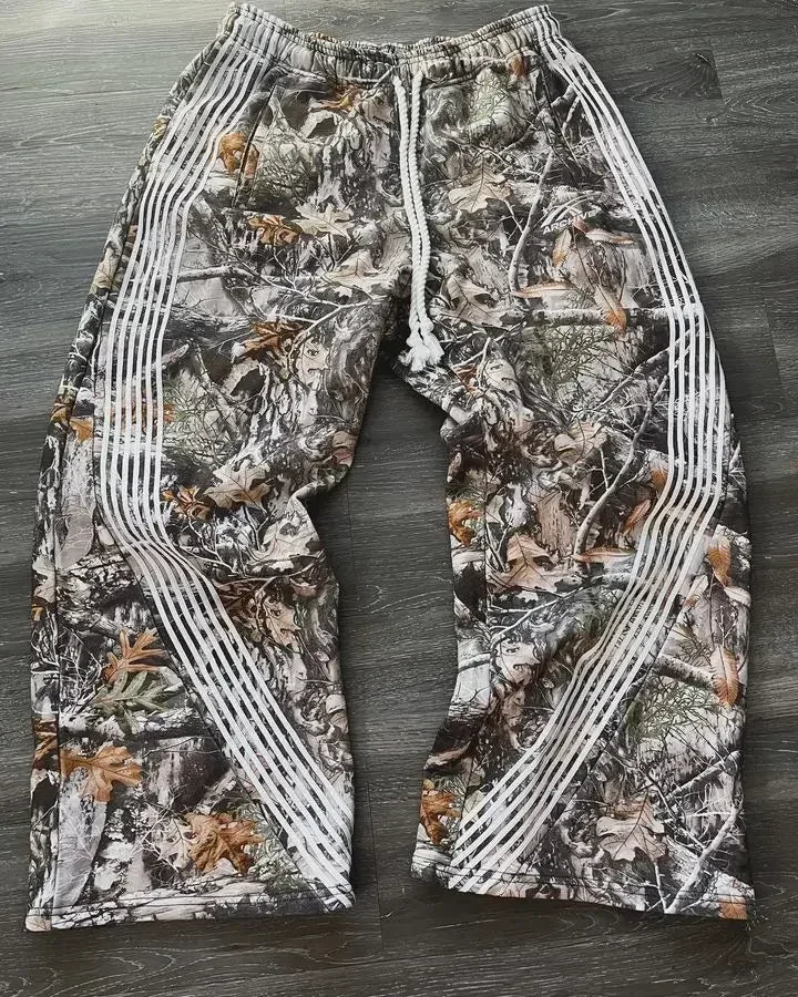 Red Leopard "Double-waisted" Sweats