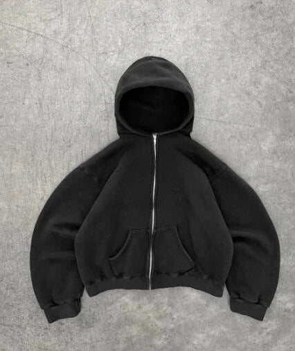 Black Japanese Zip-up