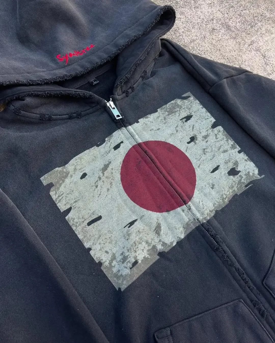 Black Japanese Zip-up