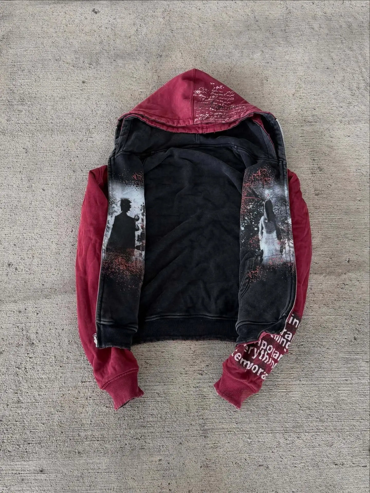 Reversible "lovefool" Zip-Up