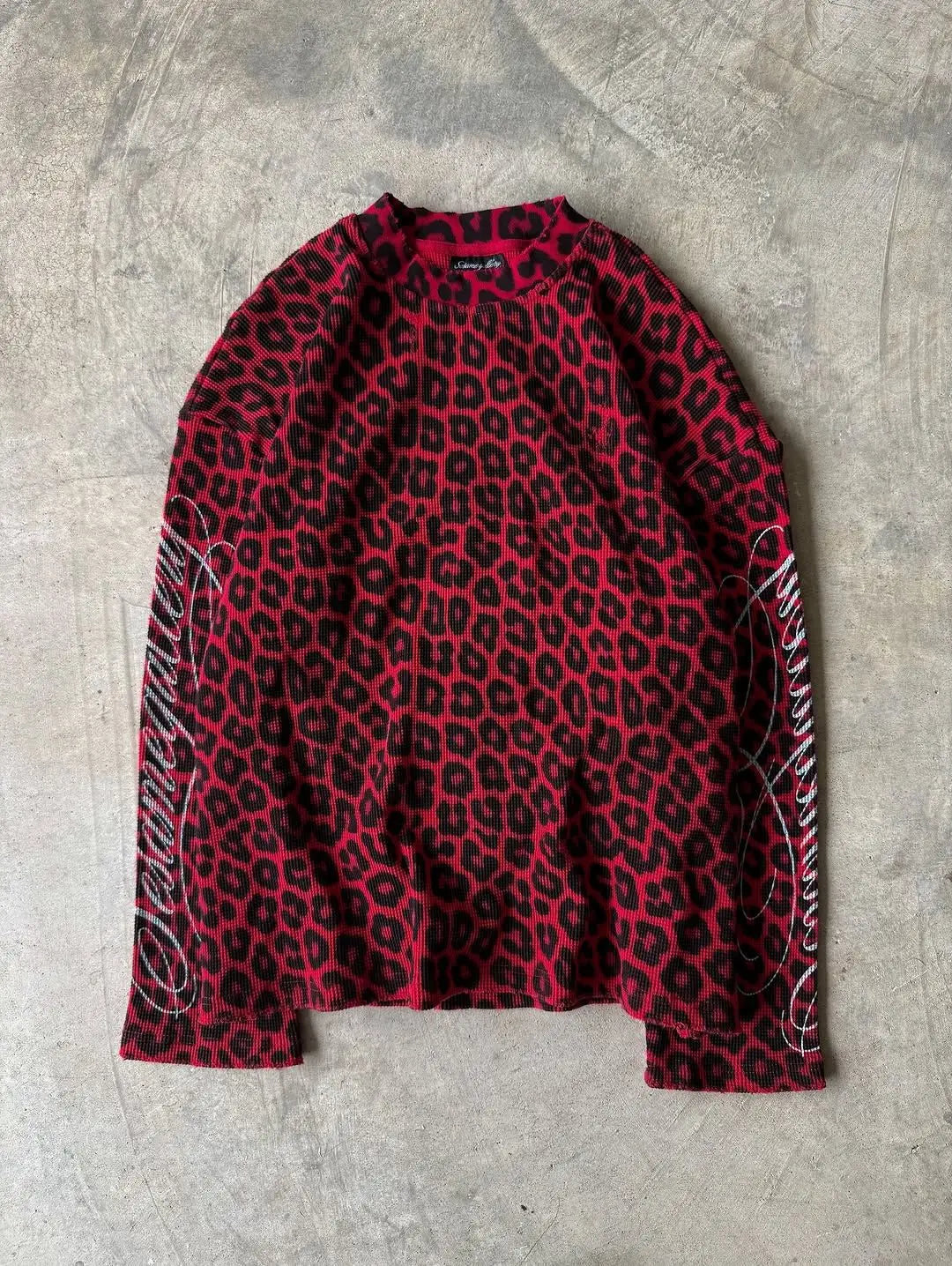 Red Leopard knit