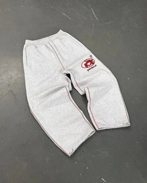 Red Leopard "Double-waisted" Sweats