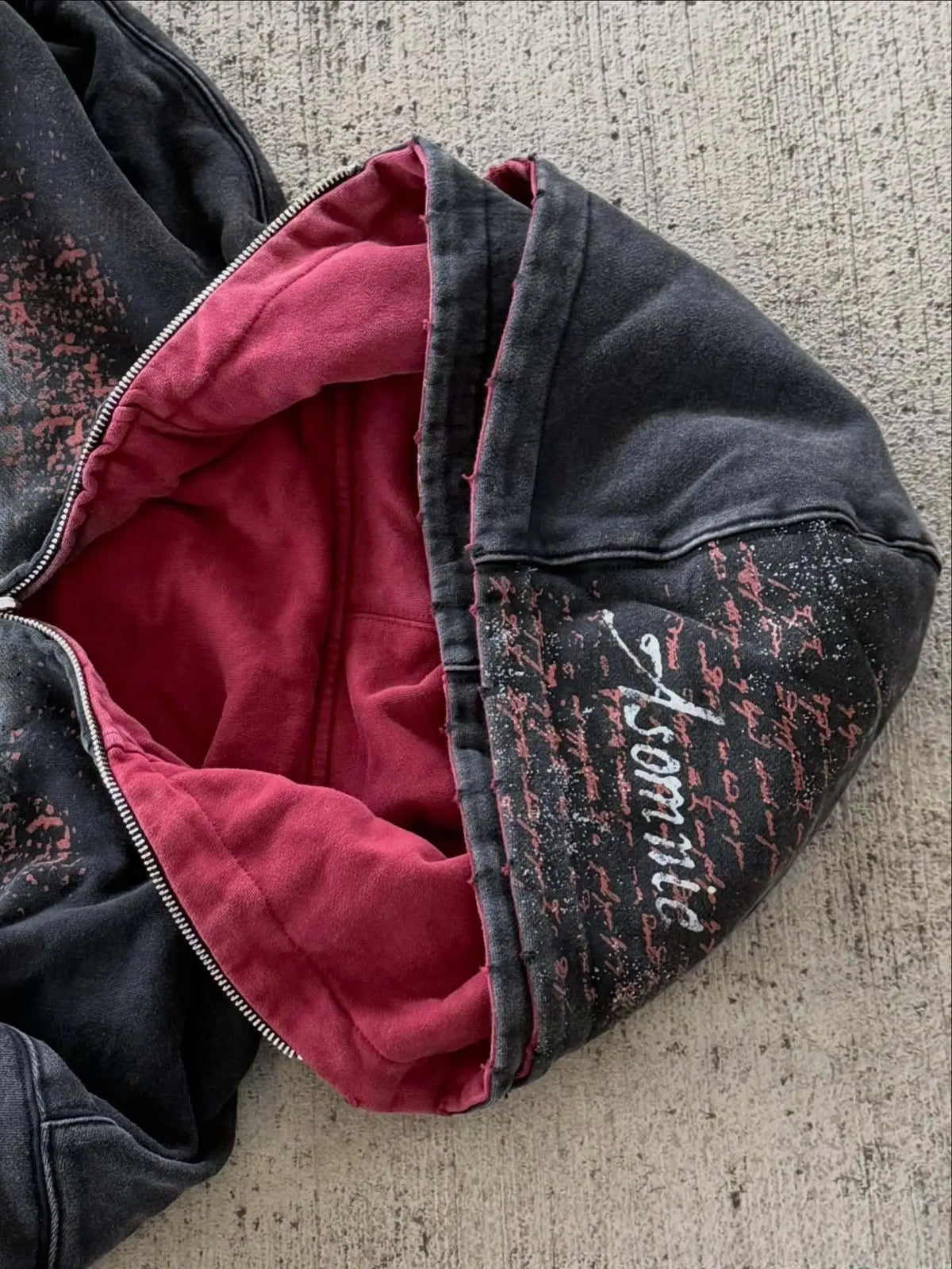 Reversible "lovefool" Zip-Up
