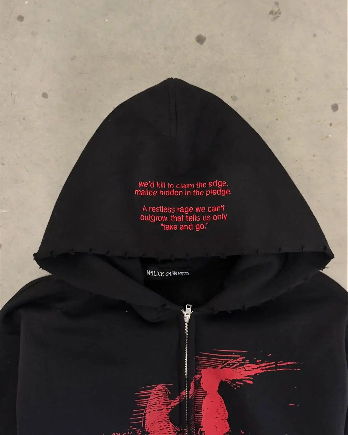 Retro "archive" Zip-up