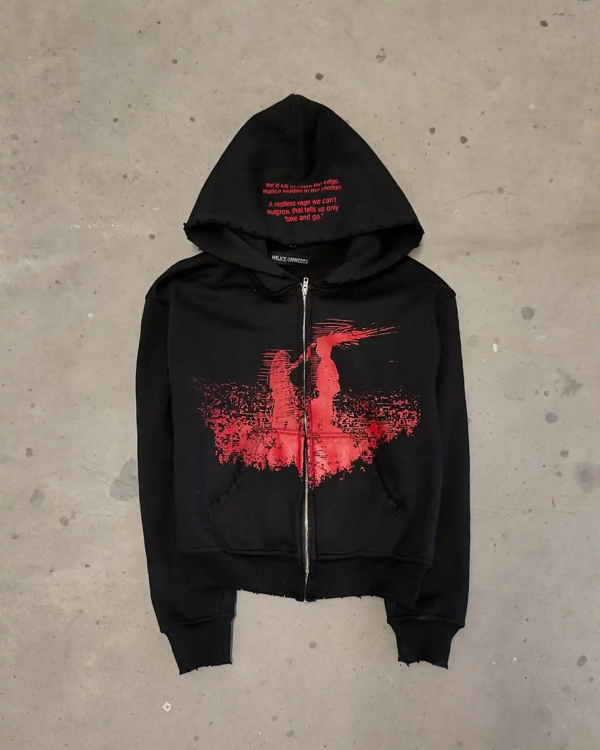 Retro "archive" Zip-up