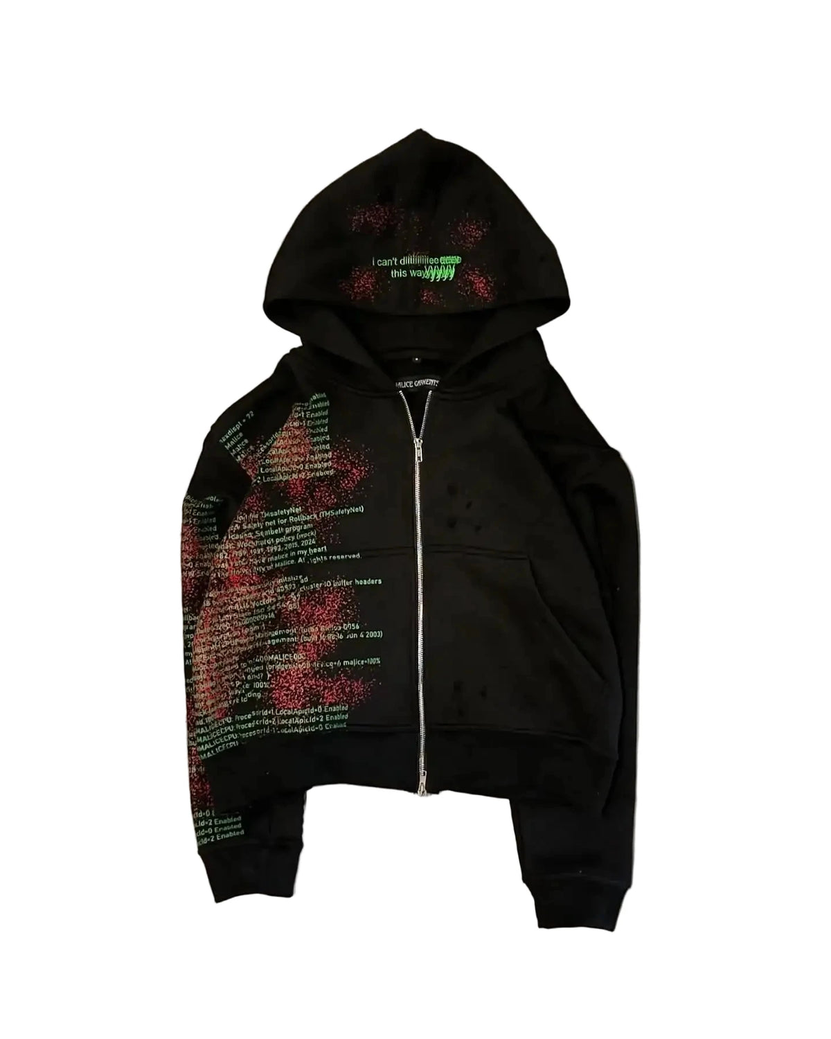 Retro "archive" Zip-up